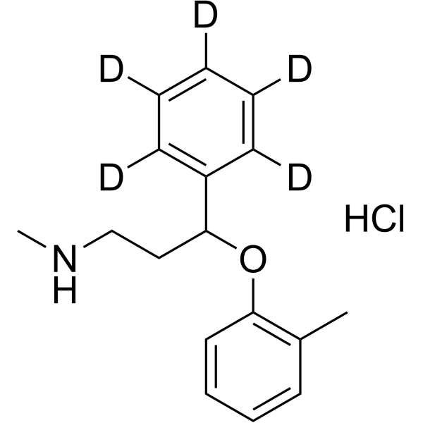 (Rac)-Atomoxetine-d<sub>5</sub> hydrochloride Chemical Structure