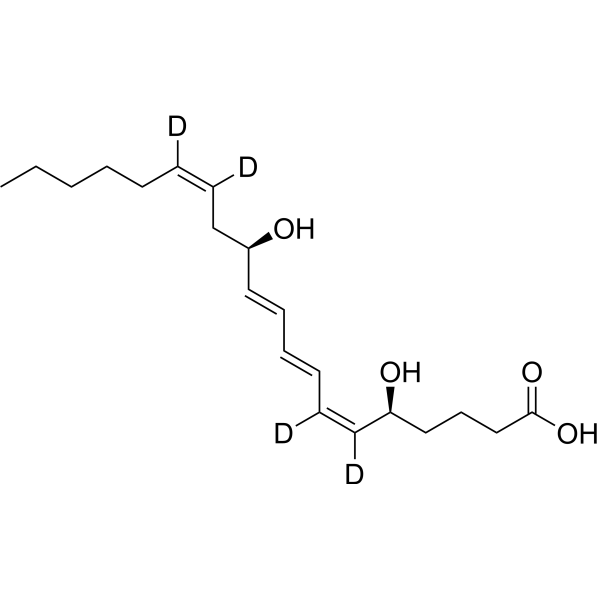Leukotriene B4-d4 Chemical Structure