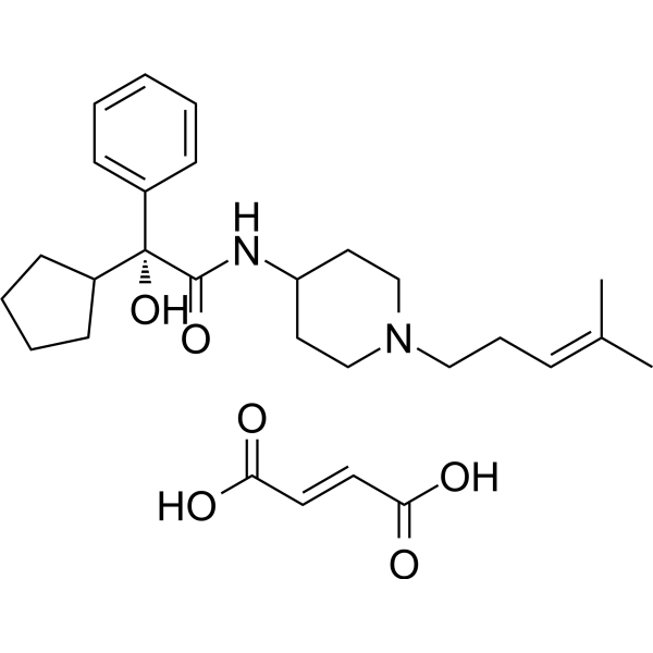 J 104129 fumarate Chemical Structure