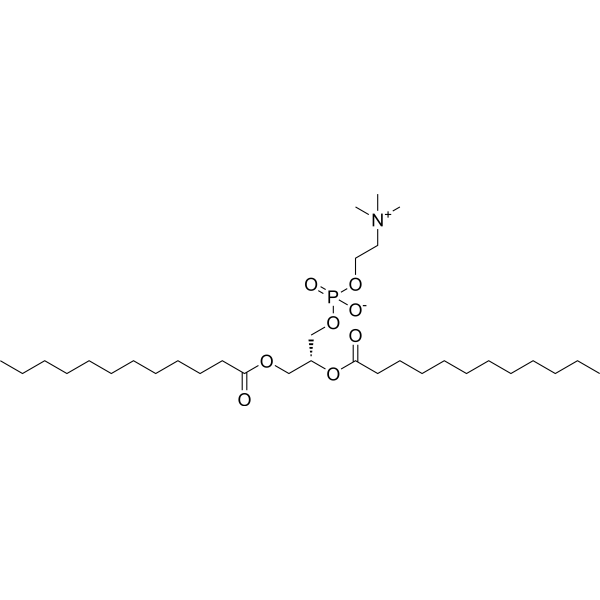1,2-Dilauroyl-sn-glycero-3-phosphocholine Chemical Structure