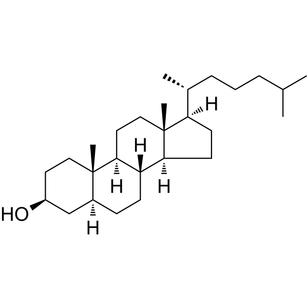 5α-Cholestan-3β-ol Chemical Structure