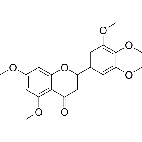 3',4',5',5,7-Pentamethoxyflavanone Chemical Structure