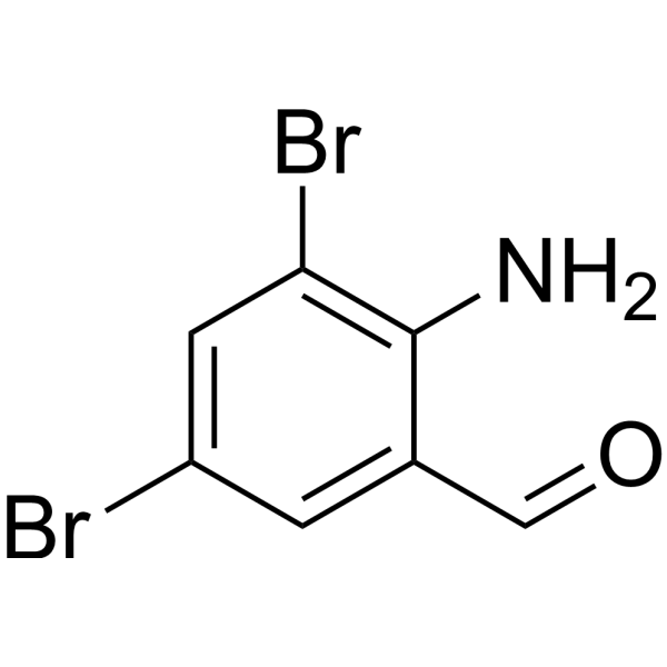 2-Amino-3,5-dibromobenzaldehyde Chemical Structure