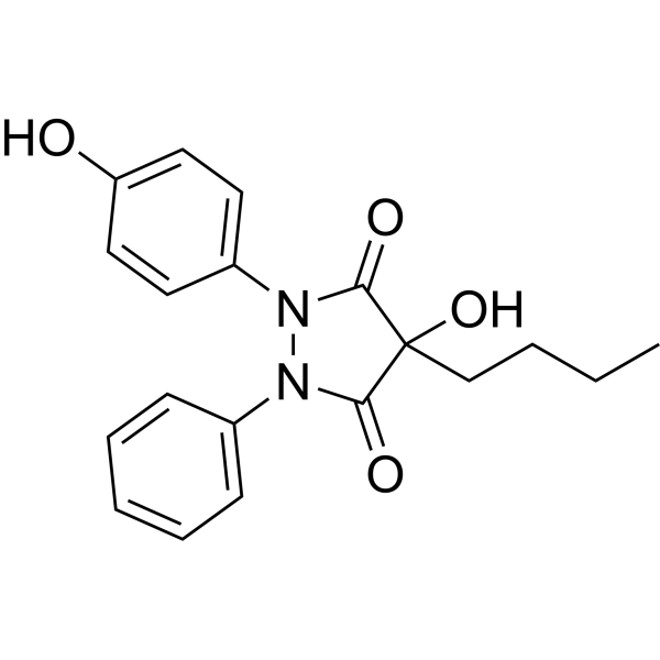 4-Hydroxyoxyphenbutazone Chemical Structure