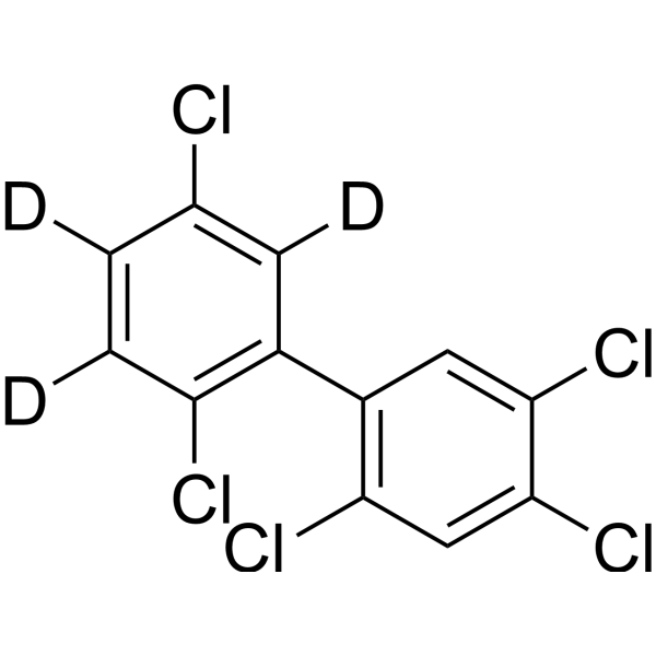 2,2′,4,5,5′-Pentachlorobiphenyl-3′,4′,6′-d<sub>3</sub> Chemical Structure