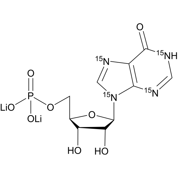 Inosinic acid-<sup>15</sup>N<sub>4</sub> dilithium Chemical Structure