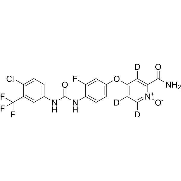Regorafenib <em>N</em>-oxide and <em>N</em>-desmethyl (M5)-d3