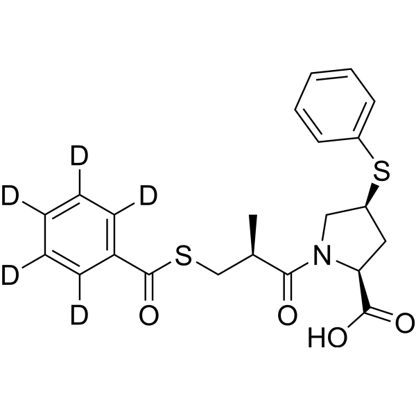 Zofenopril-d<sub>5</sub> Chemical Structure