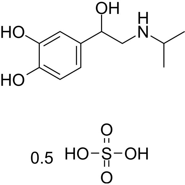 Isoprenaline hemisulfate Chemical Structure