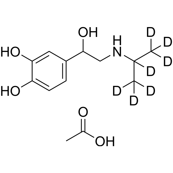 Isoprenaline-d<em>7</em> acetate