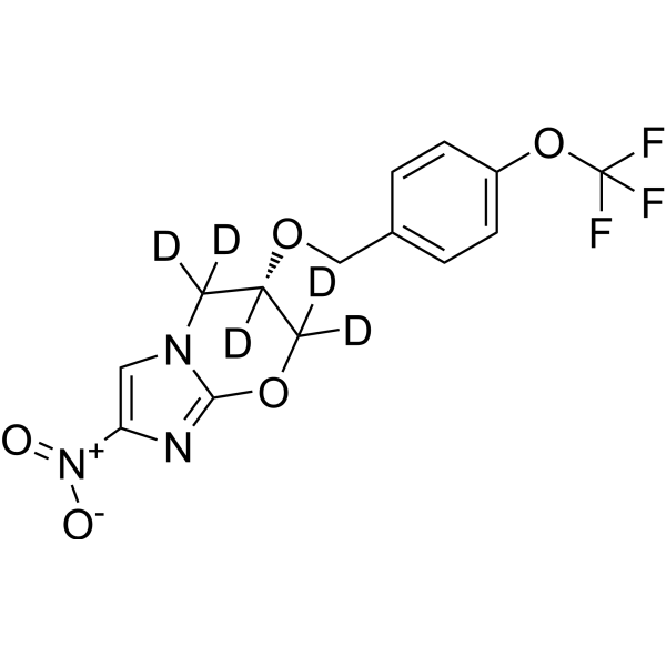 Pretomanid-d<sub>5</sub> Chemical Structure