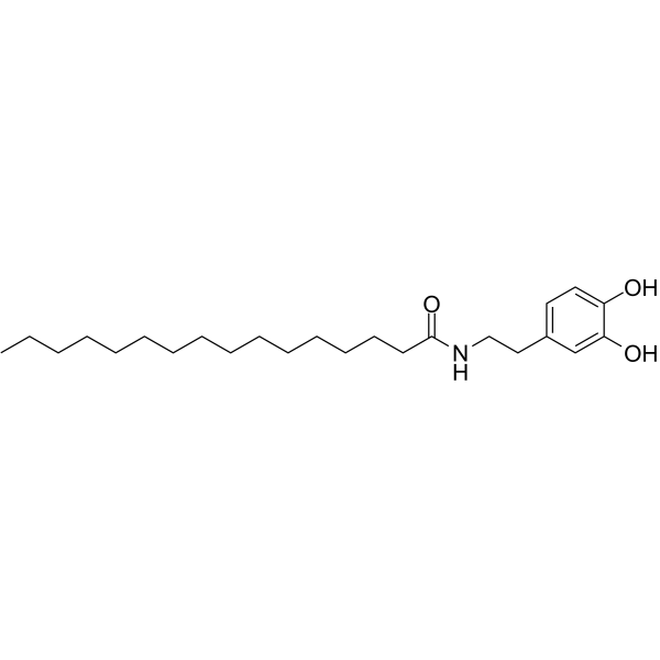 N-Palmitoyl dopamine Chemical Structure
