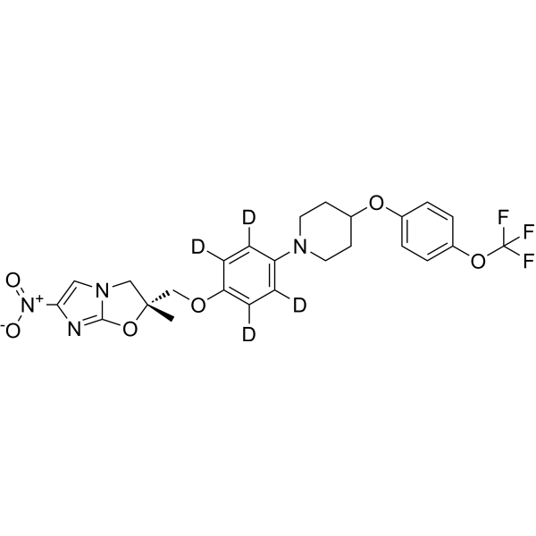 Delamanid-d<sub>4</sub> Chemical Structure