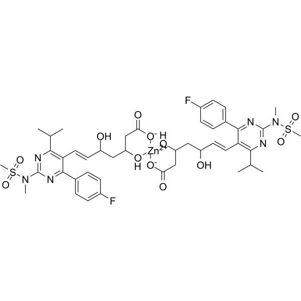 Rosuvastatin zinc salt Chemical Structure