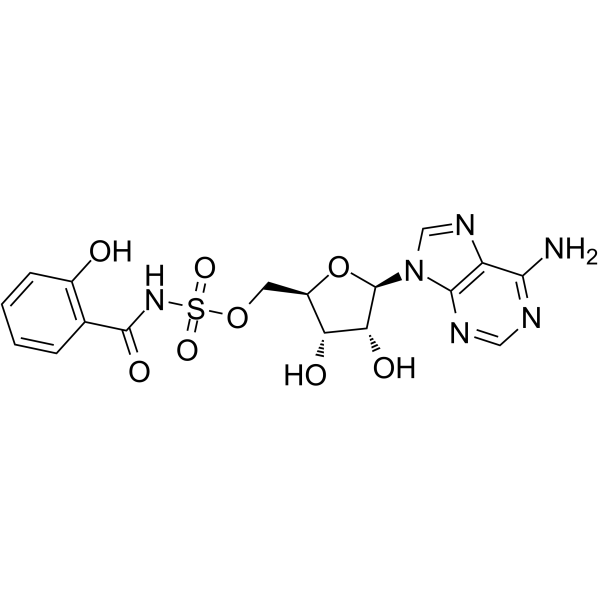 Salicyl-AMS 構造式