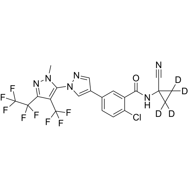 Tigolaner-d<sub>4</sub> Chemical Structure