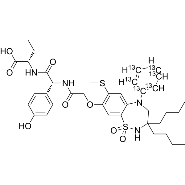 Odevixibat-<sup>13</sup>C<sub>6</sub> Chemical Structure