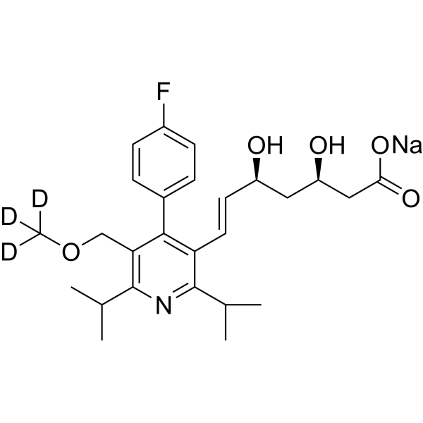 Cerivastatin-d<sub>3</sub> sodium Chemical Structure