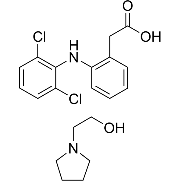 Diclofenac epolamine Chemical Structure