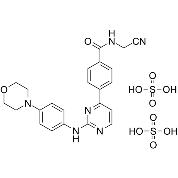 Momelotinib sulfate Chemical Structure