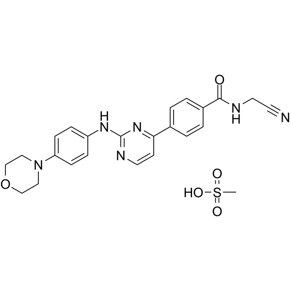 Momelotinib Mesylate Chemical Structure
