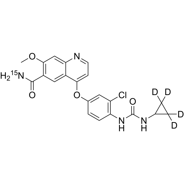 Lenvatinib-<sup>15</sup>N,d<sub>4</sub> Chemical Structure