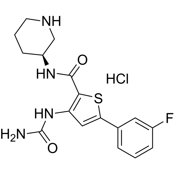 AZD-7762 hydrochloride Chemical Structure