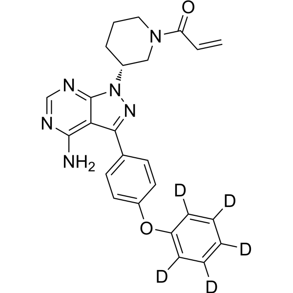 Ibrutinib-d<sub>5</sub> Chemical Structure