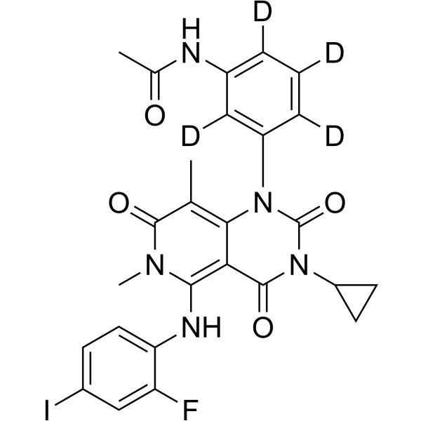 Trametinib-d<sub>4</sub> Chemical Structure