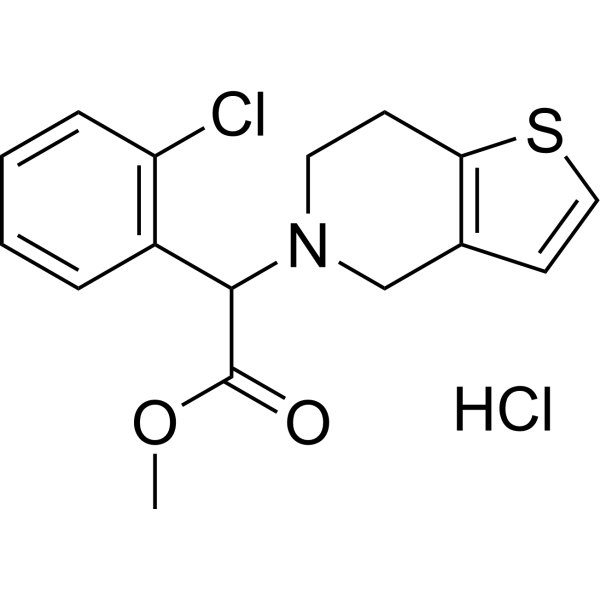 (±)-Clopidogrel hydrochloride Chemical Structure