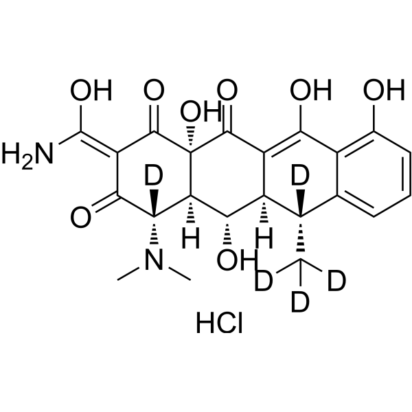 Doxycycline hyclate-d5 Chemical Structure