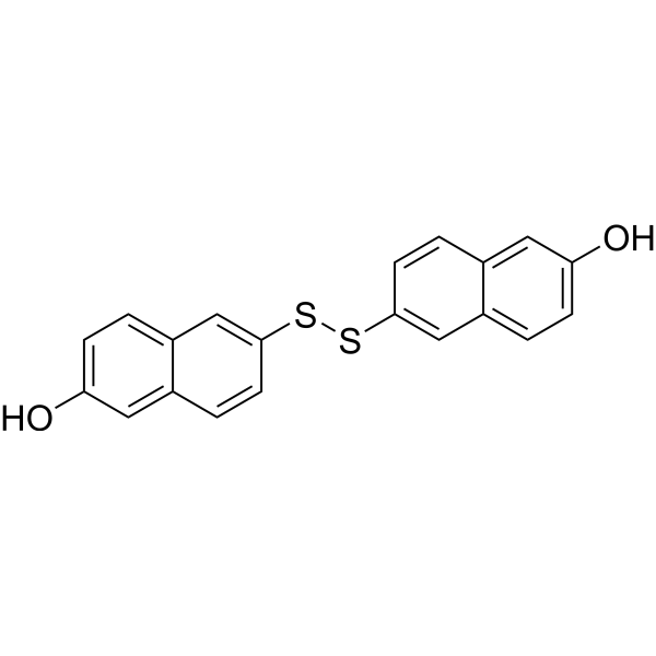 2,2′-Dihydroxy-6,6′-dinaphthyl disulfide Chemical Structure