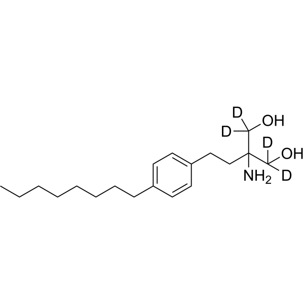 Fingolimod-d<sub>4</sub> Chemical Structure