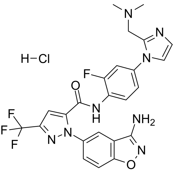 Razaxaban hydrochloride Chemical Structure