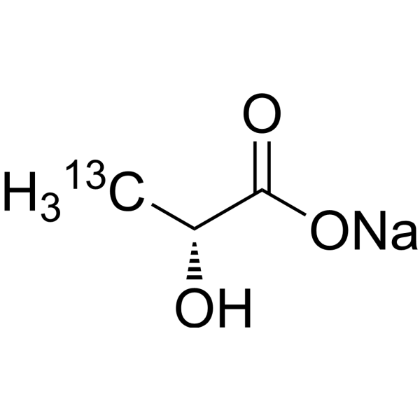 D-(-)-Lactic acid-<em>13</em>C-2 sodium