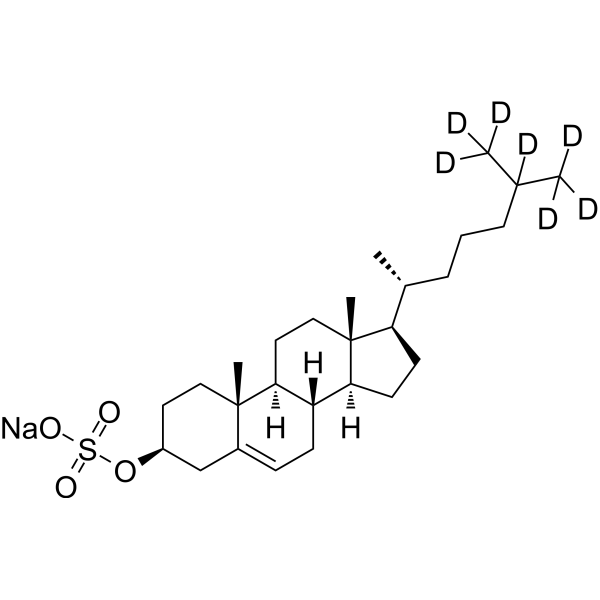 Cholesterol sulfate sodium-d7 Chemical Structure