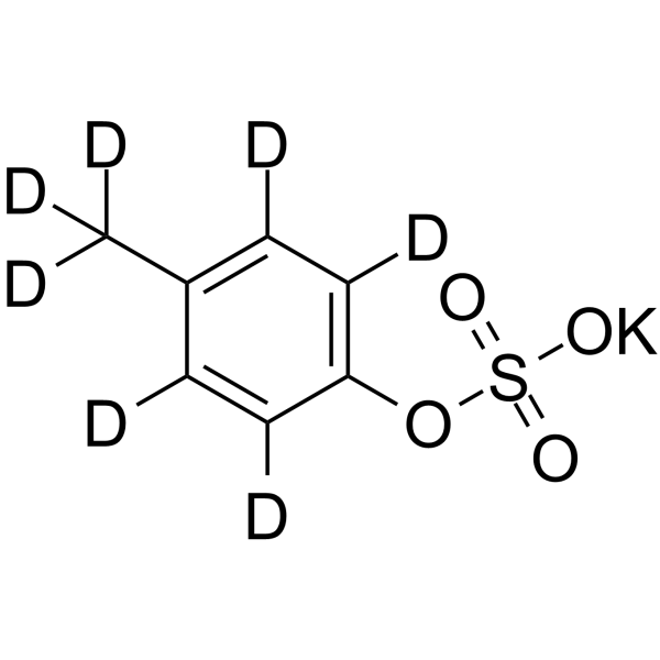 p-Methylphenyl potassium sulfate-d7 Chemical Structure