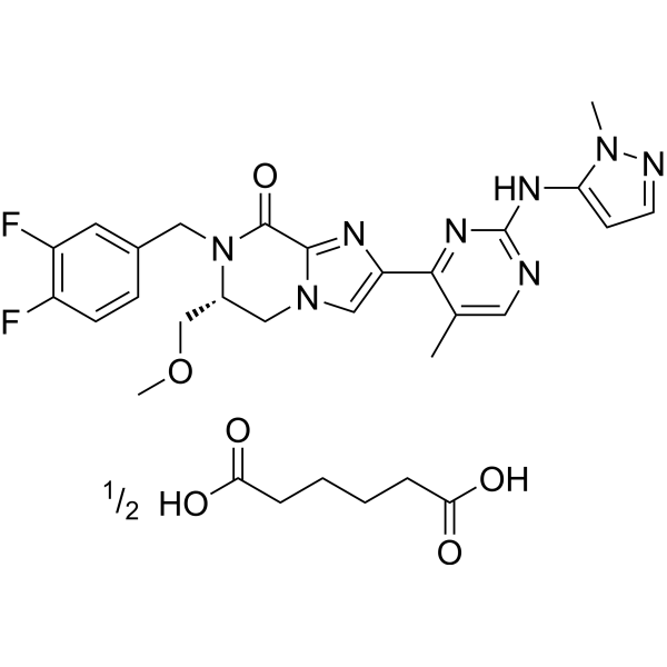 Tizaterkib (hexanedioic acid)