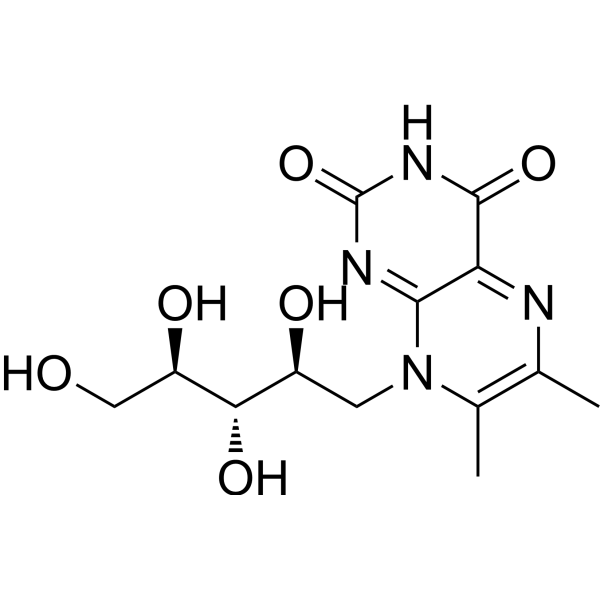 6,7-Dimethyl-8-ribityllumazine Chemical Structure