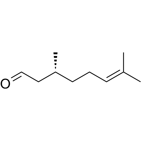 (R)-(+)-Citronellal Chemical Structure