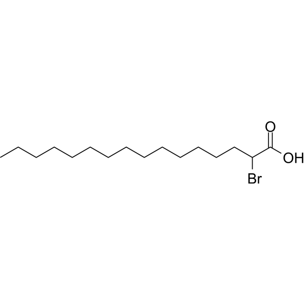 2-Bromohexadecanoic acid Chemical Structure