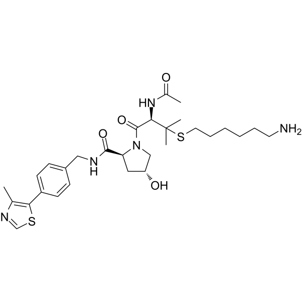 VH032-thiol-C6-NH2 Chemical Structure