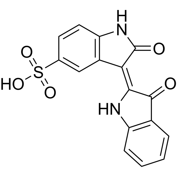 Indirubin-5-sulfonate Chemical Structure