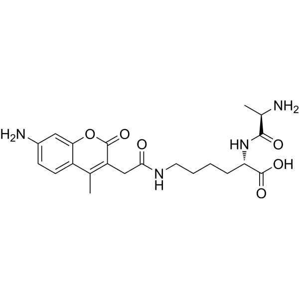 D-Ala-Lys-AMCA Chemical Structure