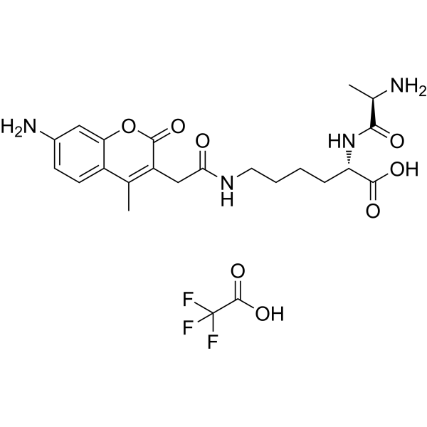D-Ala-Lys-AMCA TFA Chemical Structure