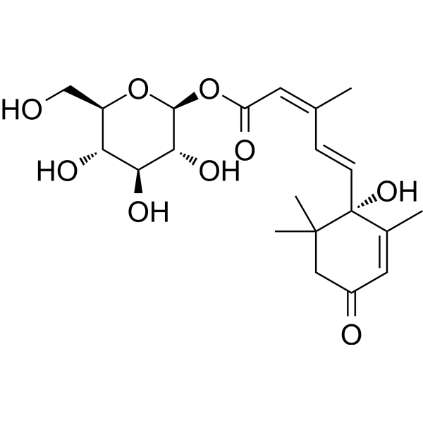 β-D-Glucopyranosyl abscisate Chemical Structure