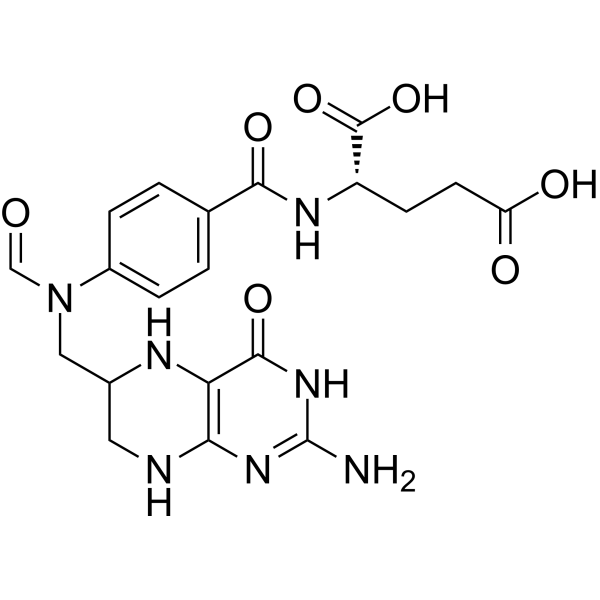 10-Formyltetrahydrofolic acid Chemical Structure