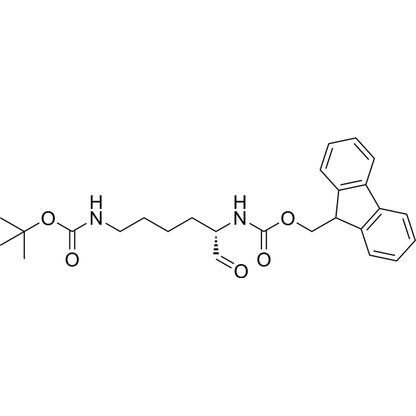 Fmoc-Lys(amino aldehyde)-Boc Chemical Structure
