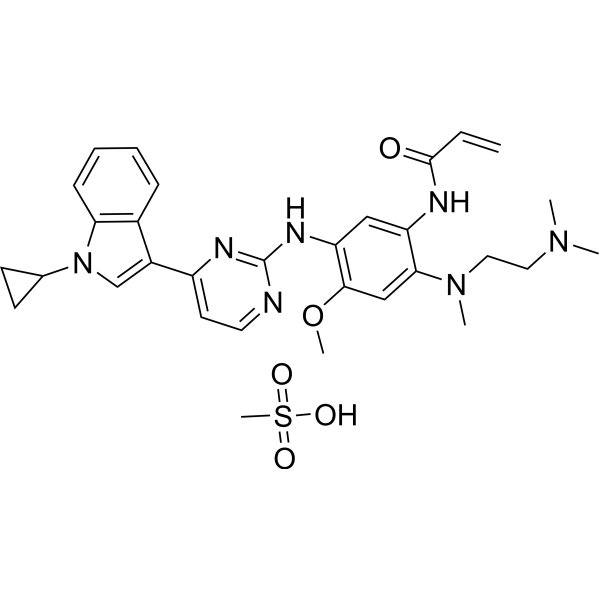 Almonertinib mesylate Chemical Structure