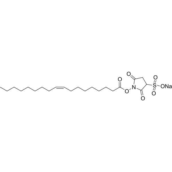 Sulfosuccinimidyl oleate sodium Chemical Structure